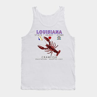 Louisiana - Crawfish - State, Heart, Home - State Symbols Tank Top